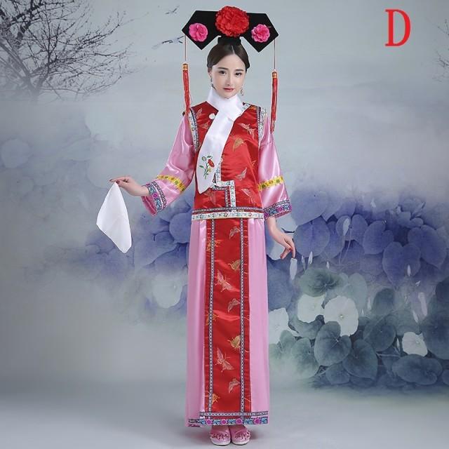 刺繍中国古代皇女コスプレ衣装清朝王妃お嬢様服唐装漢服レディース撮影舞台演出服親子ペア中国満族ドレス貴族朝廷cosplay衣装6色 P マユポポ 通販 Yahoo ショッピング