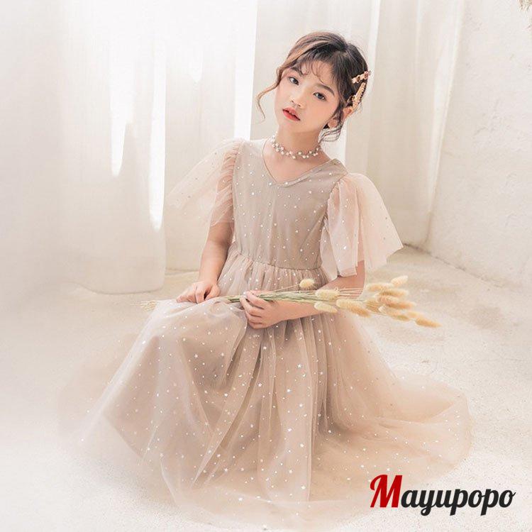 子供 ドレス ピアノ 発表会 ワンピース キッズ お出かけ 女の子 韓国 子供服 可愛い ふわふわ チュール プリンセス 姫系 お姫様 フォーマル 結婚式 P マユポポ 通販 Yahoo ショッピング