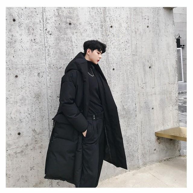 新品 メンズ ファッション 韓国 ロングコート オーバーコート フーディー トレンチコート フード 中綿 ゆったり ゆったり ロングスリー 長袖 長袖 Option 2 M Binghamtonhots Com
