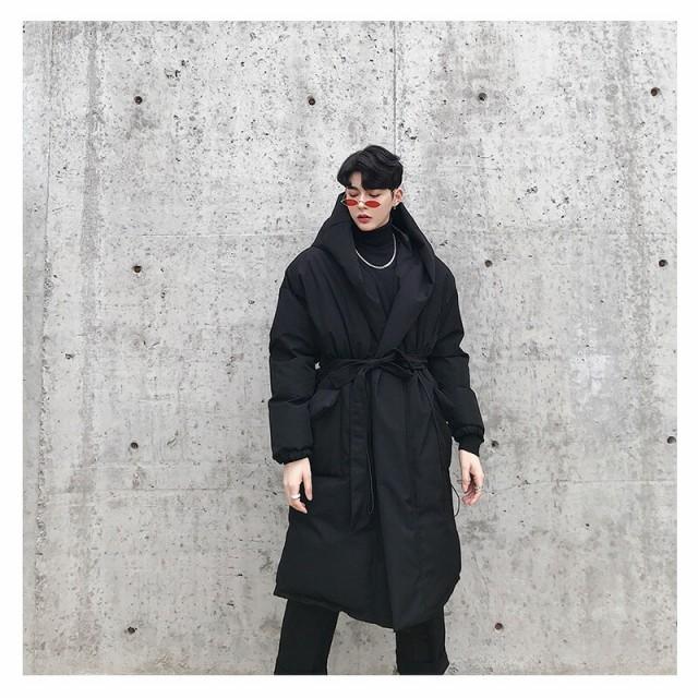 新品 メンズ ファッション 韓国 ロングコート オーバーコート フーディー トレンチコート フード 中綿 ゆったり ゆったり ロングスリー 長袖 長袖 Option 2 M Binghamtonhots Com