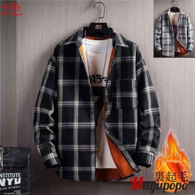 チェックシャツ ネルシャツ 裏起毛 メンズ 裏ボア シャツ チェック柄シャツ 防寒 冬カジュアルシャツ 厚手 暖か 長袖シャツ トップス 胸 P マユポポ 通販 Yahoo ショッピング