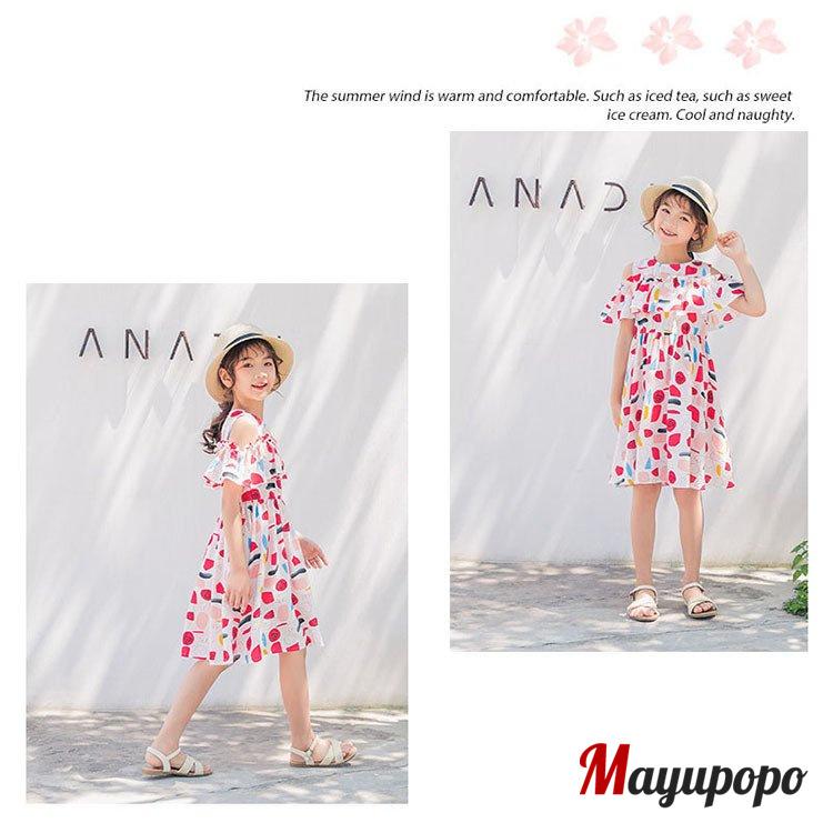 ワンピース 女の子 スカート フリル ふんわり 肩出し ホワイト オレンジ キッズ フリフリワンピース 春 夏 海水浴 リゾート おしゃれ 子供用 韓国 かわいい P マユポポ 通販 Yahoo ショッピング