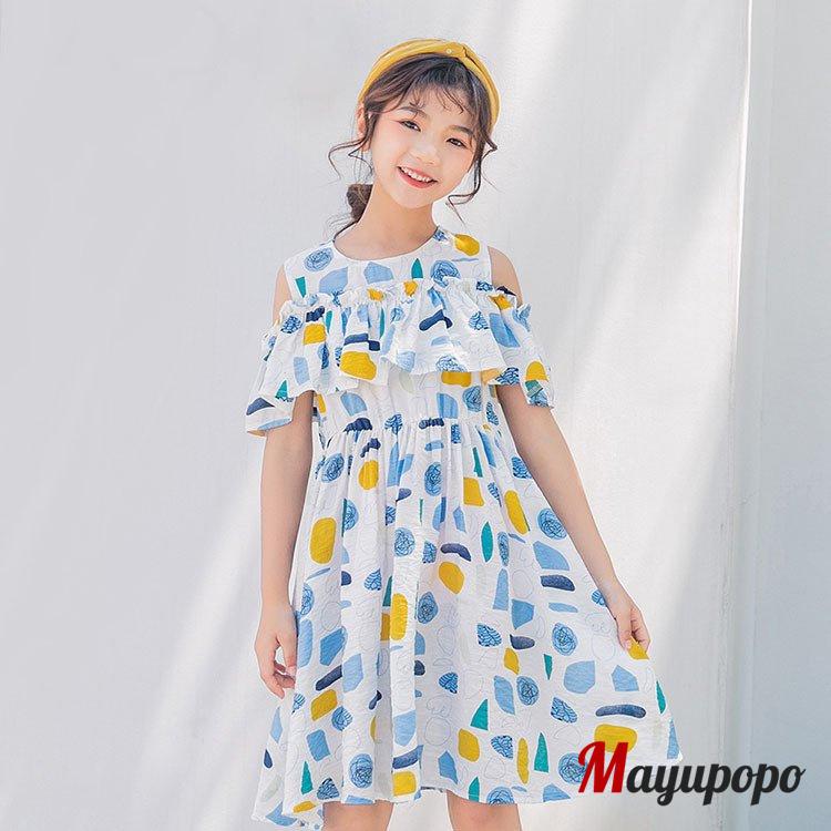 ワンピース 女の子 スカート フリル ふんわり 肩出し ホワイト オレンジ キッズ フリフリワンピース 春 夏 海水浴 リゾート おしゃれ 子供用 韓国 かわいい P マユポポ 通販 Yahoo ショッピング