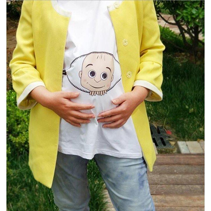 レディース Tシャツ 夏物 新作 半袖 トップス 面白い プリント カジュアルウェア 妊娠服 おしゃれ P マユポポ 通販 Yahoo ショッピング