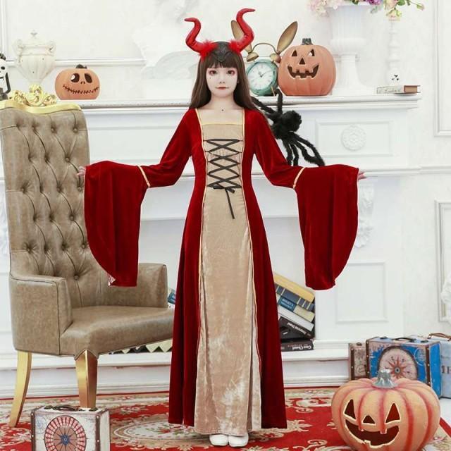 ハロウィン コスプレ 衣装 大人 レディース クイーン 女王 お姫様 ロング丈 ワンピース 公演服 中世 ヨーロッパ風 復古風 西洋ヴァンパイ P マユポポ 通販 Yahoo ショッピング