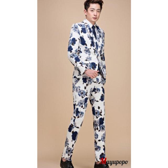 レビュー高評価の商品 メンズスーツセット2点セットアップ カジュアルスーツ 男性用舞台服 司会者コスプレスーツ ステージ撮影衣装 結婚式イベントタキシ 長袖 Option 2 Xl Jalapamax Tur Br