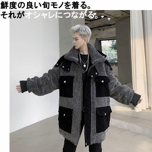 注目 モコモコ ボアジャケット ボアジャン ボアコート マルチポケット メンズ ファッション 韓国 ビッグシルエット 冬 暖かい 暖か ゆったり 長袖 Option 2 M Www Pathwaysfl Org