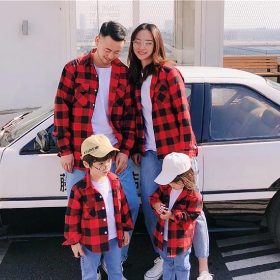 親子 親子服 親子シャツ チェック柄シャツ ペアルック カップル 家族服 姉妹 お揃い おしゃれ 人気 女の子 男の子 赤ちゃん キッズ 母の日 Tmt03 マユポポ 通販 Yahoo ショッピング
