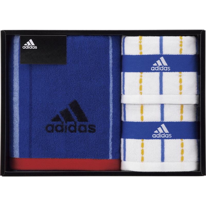 スポーツブランド メンズ タオル 感謝の声続々 ギフト お返し お祝い お祝い返し アディダス プレゼント フェイスタオル タオルハンカチ2p 送料無料 返礼品 ブラオ