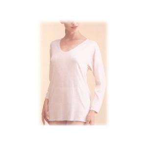 縫い糸までシルク100％の国産ババシャツ】絹のインナー 7分袖 軽く