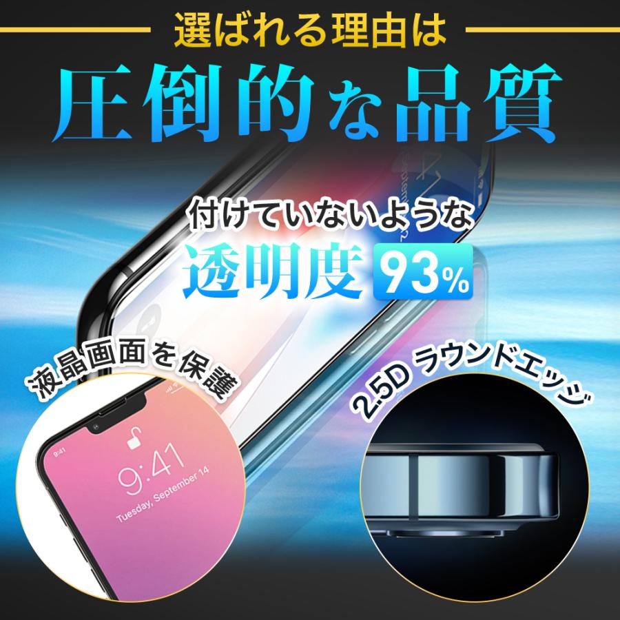 iPhone 13 13保護フィルム 硬度10H 貼付けキット付 13mini 13Pro  