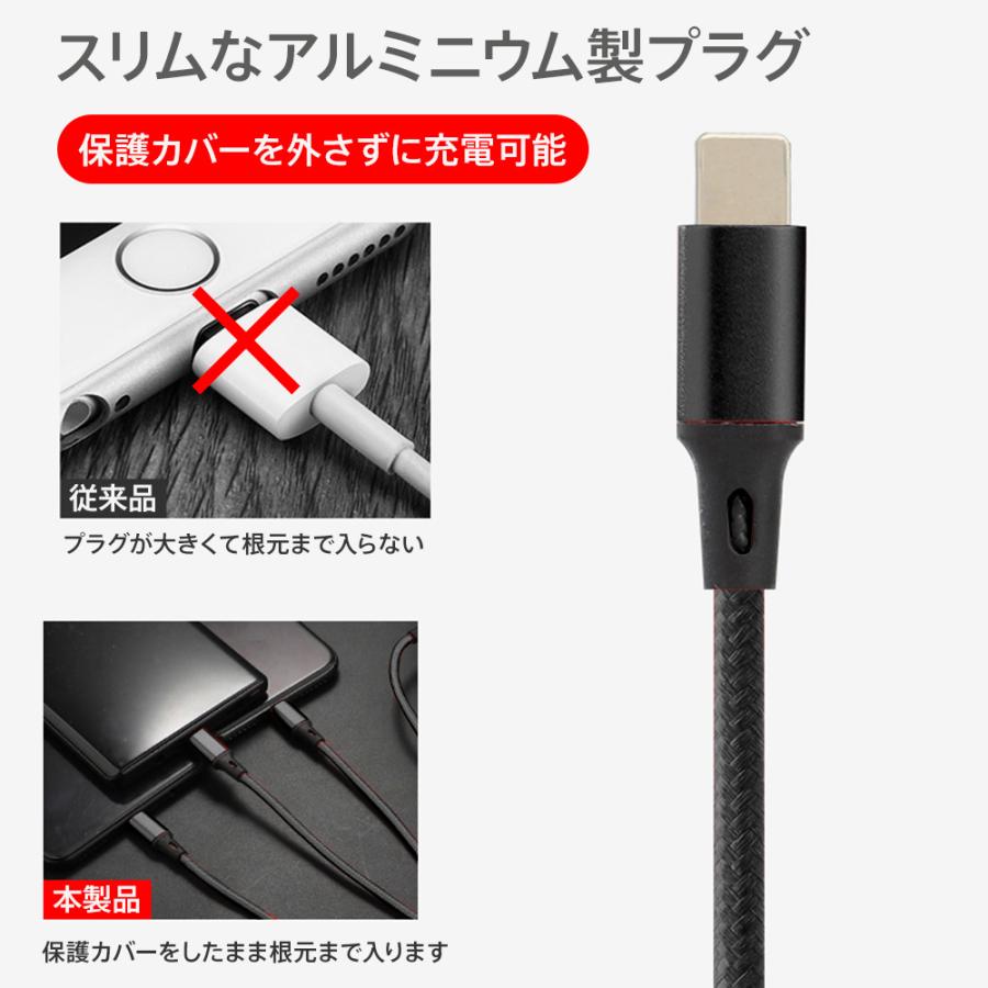 高出力2.1A】5V USB充電アダプター 折り畳み式 1.2M 3in1ケーブル