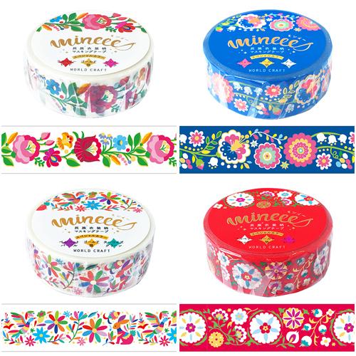 ワールドクラフト マスキングテープ 民族衣装柄マスキングテープ