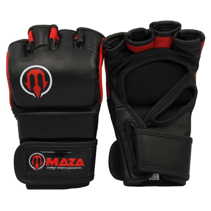 MAZA［マザ］MMA プロ ファイトグローブ（黒） ／ Pro Fight Gloves - オープンフィンガーグローブの画像