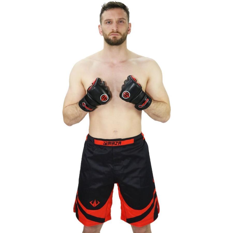MAZA［マザ］MMA プロ ファイトグローブ（黒） ／ Pro Fight Gloves - オープンフィンガーグローブの画像