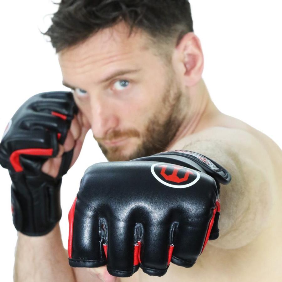 MAZA［マザ］MMA プロ ファイトグローブ（黒） ／ Pro Fight Gloves - オープンフィンガーグローブの画像