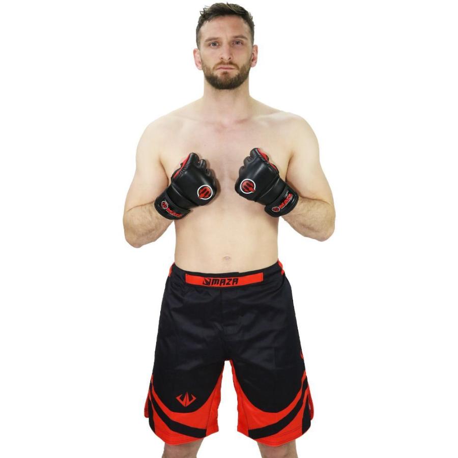 MAZA［マザ］MMA プロ ファイトグローブ（黒） ／ Pro Fight Gloves - オープンフィンガーグローブの画像