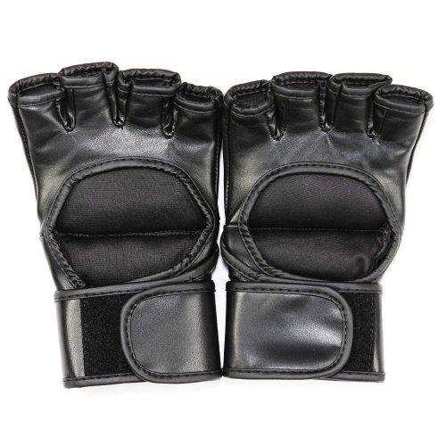 MAZA［マザ］ GRACHAN 公式 MMA プロ ファイトグローブ Ver.2 （黒）／ Pro Fight Gloves - オープンフィンガーグローブの画像