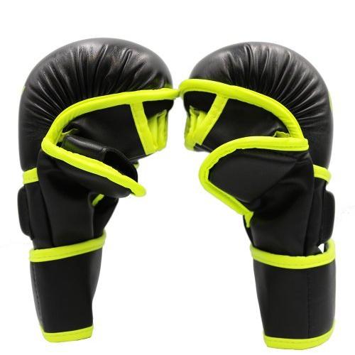 MAZA［マザ］ GRACHANチャレンジ 公式 MMA パウンドグローブ（黒/イエロー）の画像