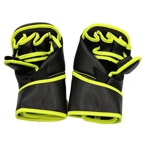 MAZA［マザ］ GRACHANチャレンジ 公式 MMA パウンドグローブ（黒/イエロー）の画像