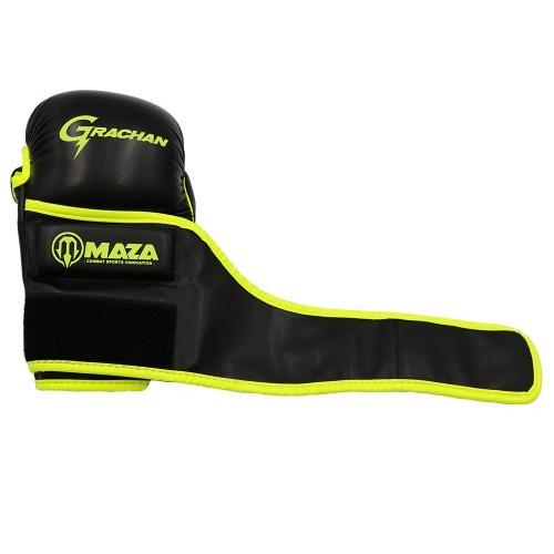 MAZA［マザ］ GRACHANチャレンジ 公式 MMA パウンドグローブ（黒/イエロー）の画像