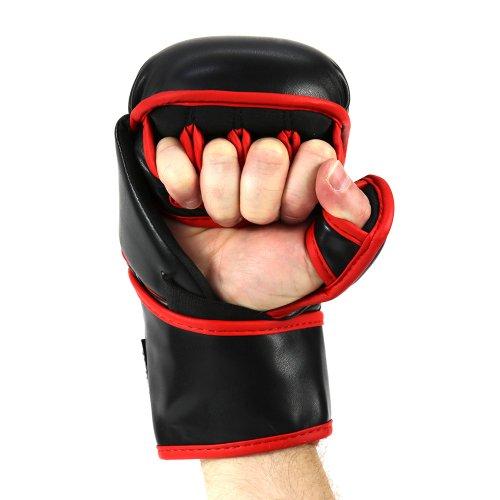MAZA［マザ］ MMA パウンドグローブ Ver.2（黒/赤）／ Pound Gloves - Black/Redの画像