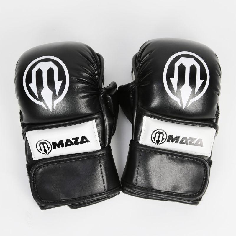 MAZA［マザ］ MMA パウンドグローブ Ver.2（黒/白）／MMA Pound Gloves - Black/Whiteの画像