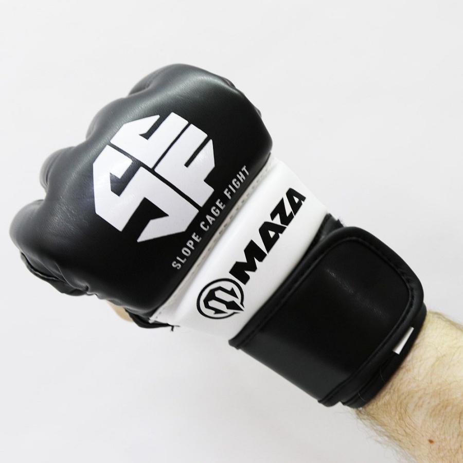 MAZA［マザ］ SCF〜Slope Cage Fight〜 公式 MMA プロ ファイトグローブ （黒）／ Pro Fight Gloves - オープンフィンガーグローブの画像