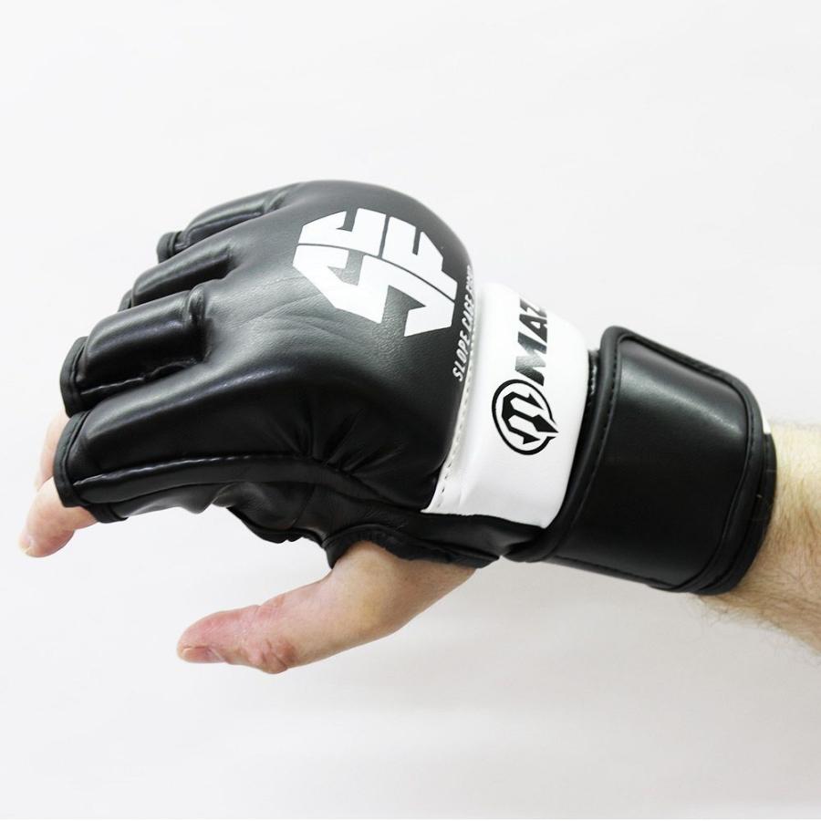 MAZA［マザ］ SCF〜Slope Cage Fight〜 公式 MMA プロ ファイトグローブ （黒）／ Pro Fight Gloves - オープンフィンガーグローブの画像