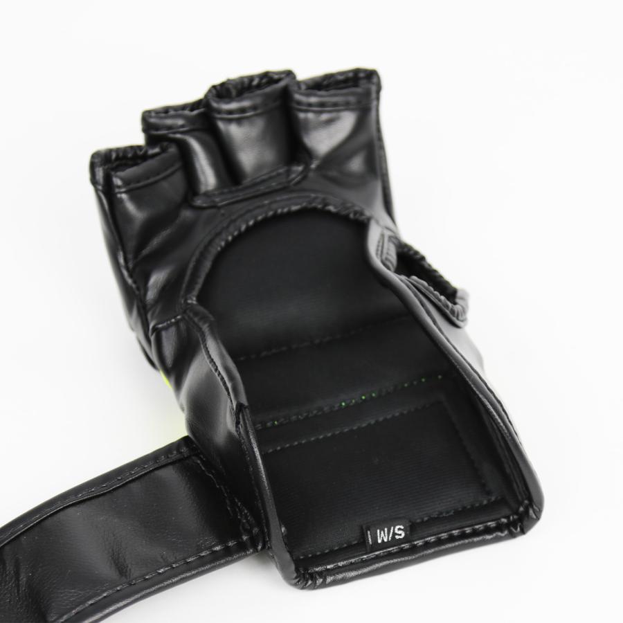 MAZA［マザ］ WARDOG 公式 MMA プロ ファイトグローブ （黒/イエロー）／ Pro Fight Gloves - オープンフィンガーグローブの画像