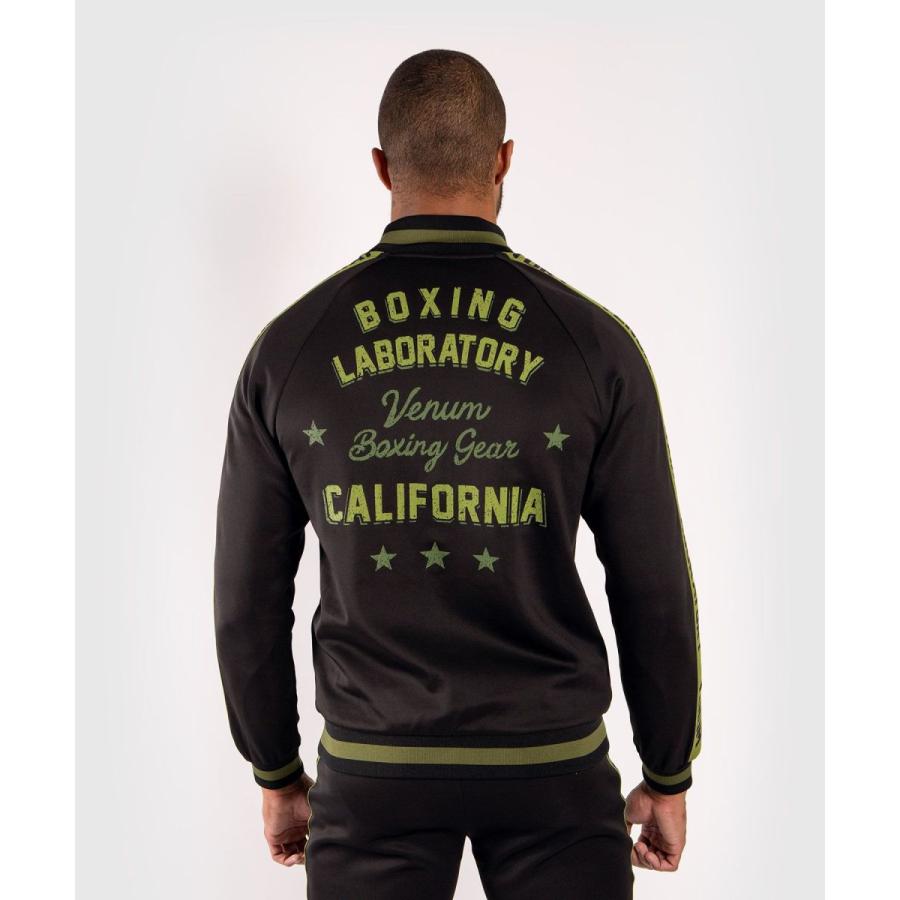 VENUM [ヴェヌム]　トラックジャケット　Boxing Lab ／ ボクシング・ラボ（黒・グリーン）｜mazafight｜02