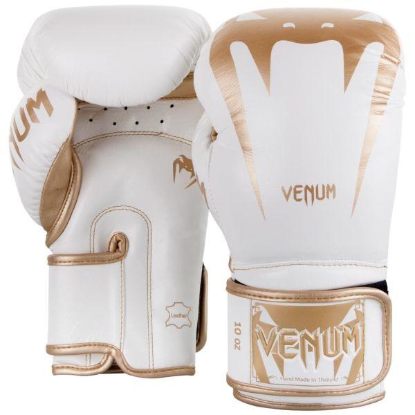 VENUM [ヴェヌム]　ボクシンググローブ　Giant3.0 - ジャイアント（白/ゴールド）＜本革＞ ナッパレザー／ Boxing Gloves - White/Gold_1