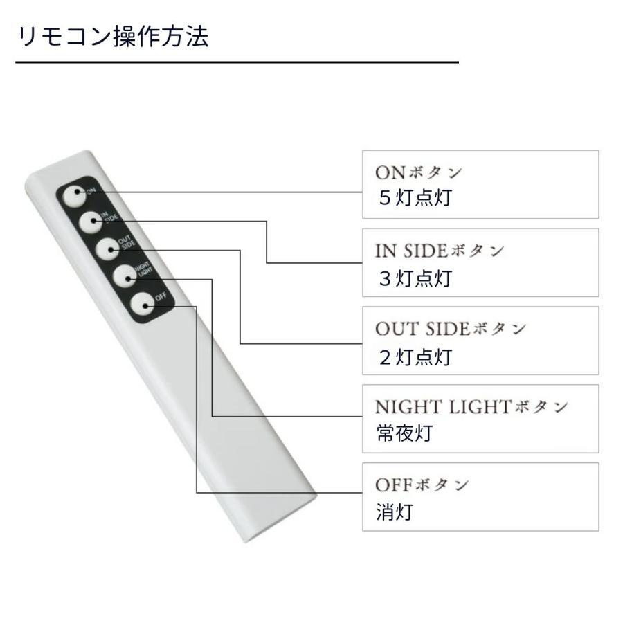 村上工作所 シャンデリア LED 5灯 リモコン 付き 天井照明 照明器具