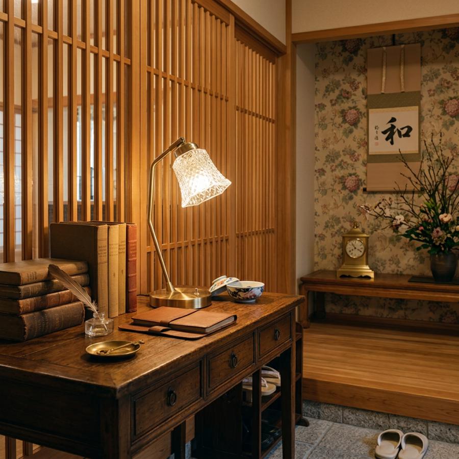 村上工作所 テーブルライト 照明 テーブルランプ デスクランプ ガラス