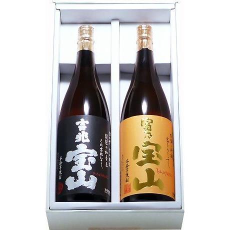 西酒造 芋焼酎 富乃宝山＆吉兆宝山1800ml2本入セット : まじめ酒屋