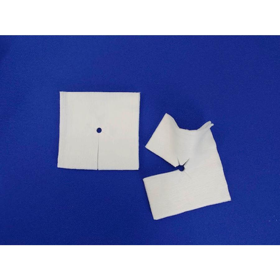 白十字 白十字 ドレーンスワブソフト 1枚滅菌済×50袋 7.5cm×7.5