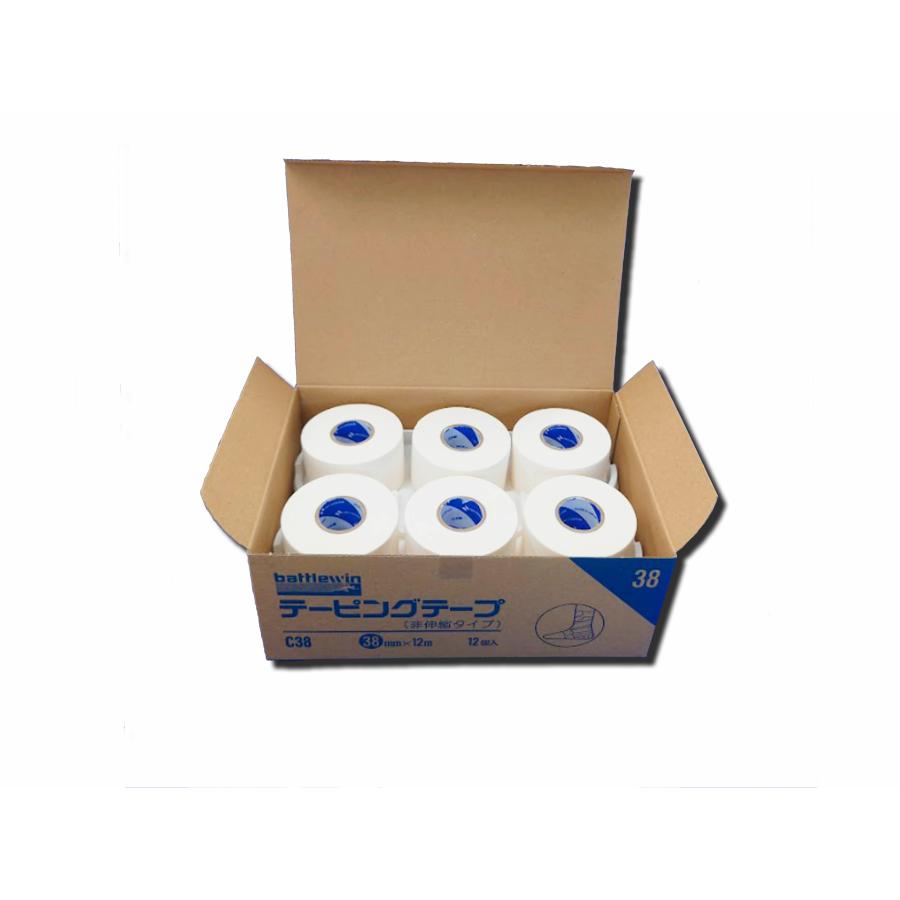 バトルウィン　テーピングテープ(非伸縮）C38  38ｍｍ×12ｍ　12巻入　A | バトルウィン | 04
