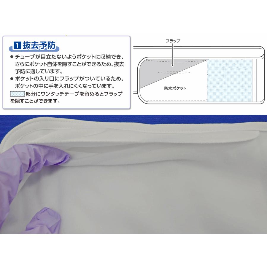 オオサキ　ポケット付胃ろう用腹帯（Mサイズ 胴囲65cm×80cm）1枚入 | オオサキメディカル | 05