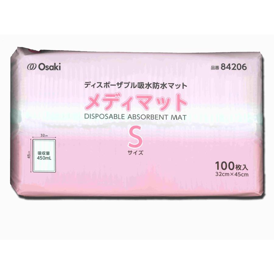 オオサキメディカル　メディマット（吸水マット）Sサイズ　100枚入 | 