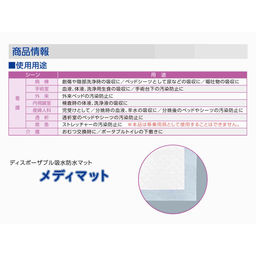 オオサキメディカル　メディマット（吸水マット）Mサイズ　50枚入 |  | 02
