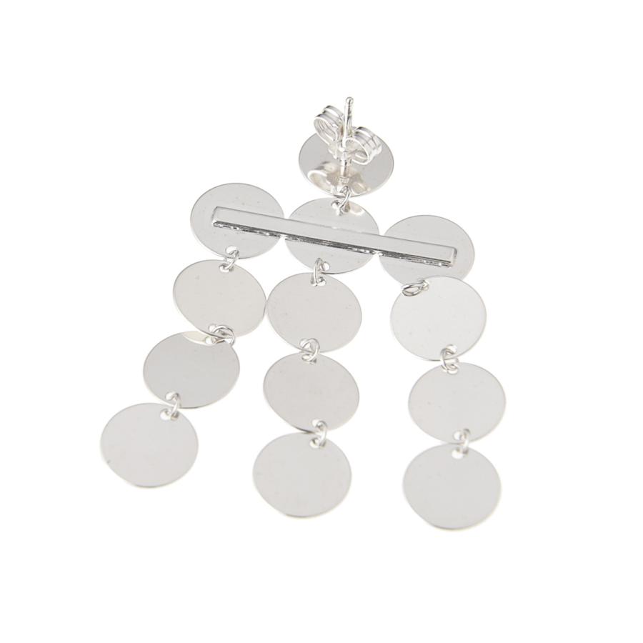 サスキアディツ SASKIA DIEZ ピアス PAILLETTES EARRINGS CHANDELIERS NO1 シルバー レディース 0130404-0000920-silverの画像