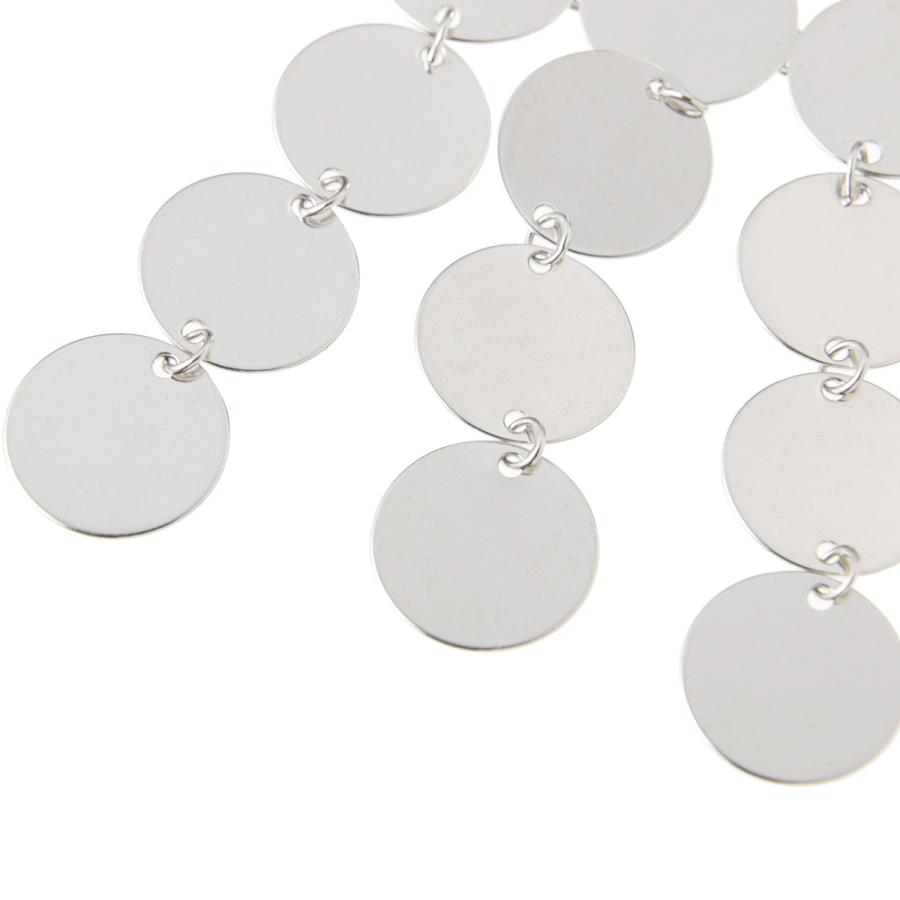 サスキアディツ SASKIA DIEZ ピアス PAILLETTES EARRINGS CHANDELIERS NO1 シルバー レディース 0130404-0000920-silverの画像