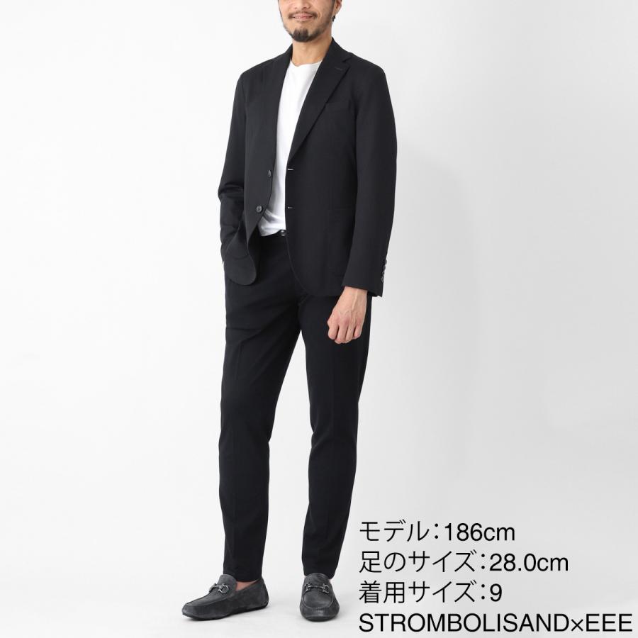 フェラガモ FERRAGAMO ドライビングシューズ PARIGI NEW パリージ 大きいサイズあり グレー メンズ parigi-new-02c398-789633-strombolisand-neroの画像
