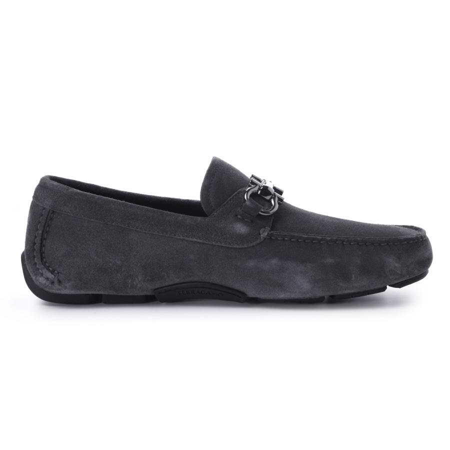 フェラガモ FERRAGAMO ドライビングシューズ PARIGI NEW パリージ 大きいサイズあり グレー メンズ parigi-new-02c398-789633-strombolisand-neroの画像