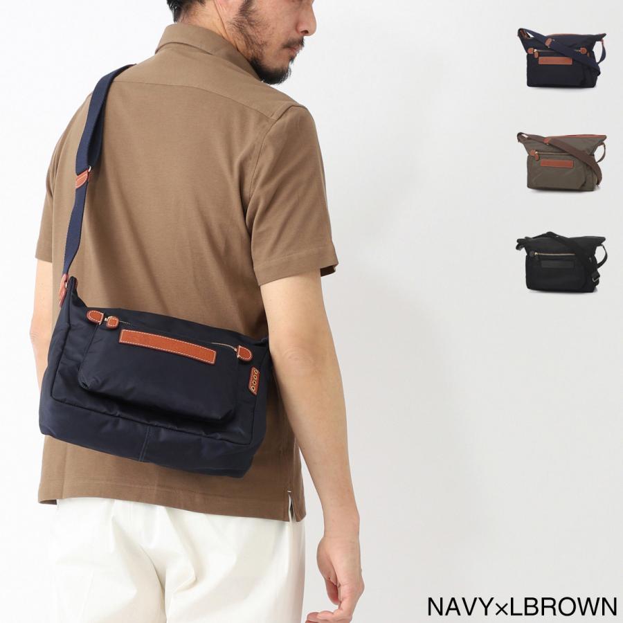 【美品】フェリージ ショルダーバッグ ナイロン レザー 05-4/4 ネイビー Felisi フェリージ ショルダーバッグ 05/4/4/DS クロスボディ