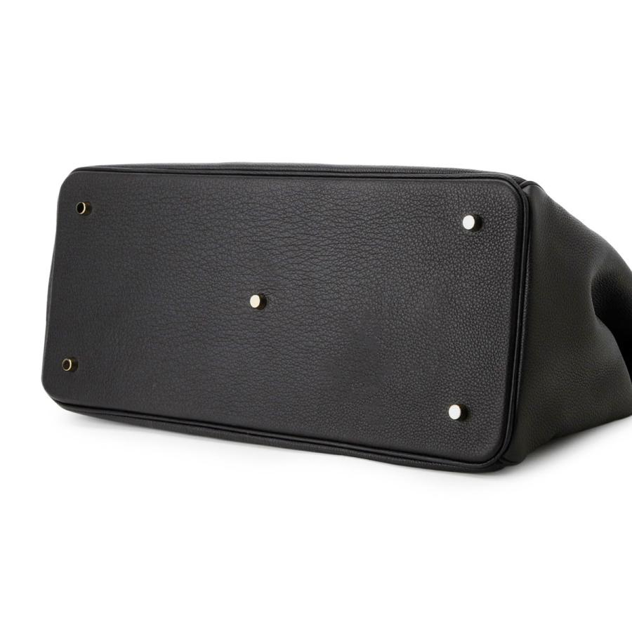 シセイ Cisei トートバッグ 0983 LD LINDOS LEATHER バッグ レザー トート A3 ブラック メンズの画像