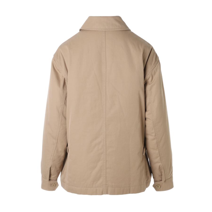 ザ ロウ THE ROW ジップアップ ブルゾン AURELIUS JACKET コットン カシミヤ ジャケット シャツジャケット ベージュ レディース 10154-w3670-sanの画像