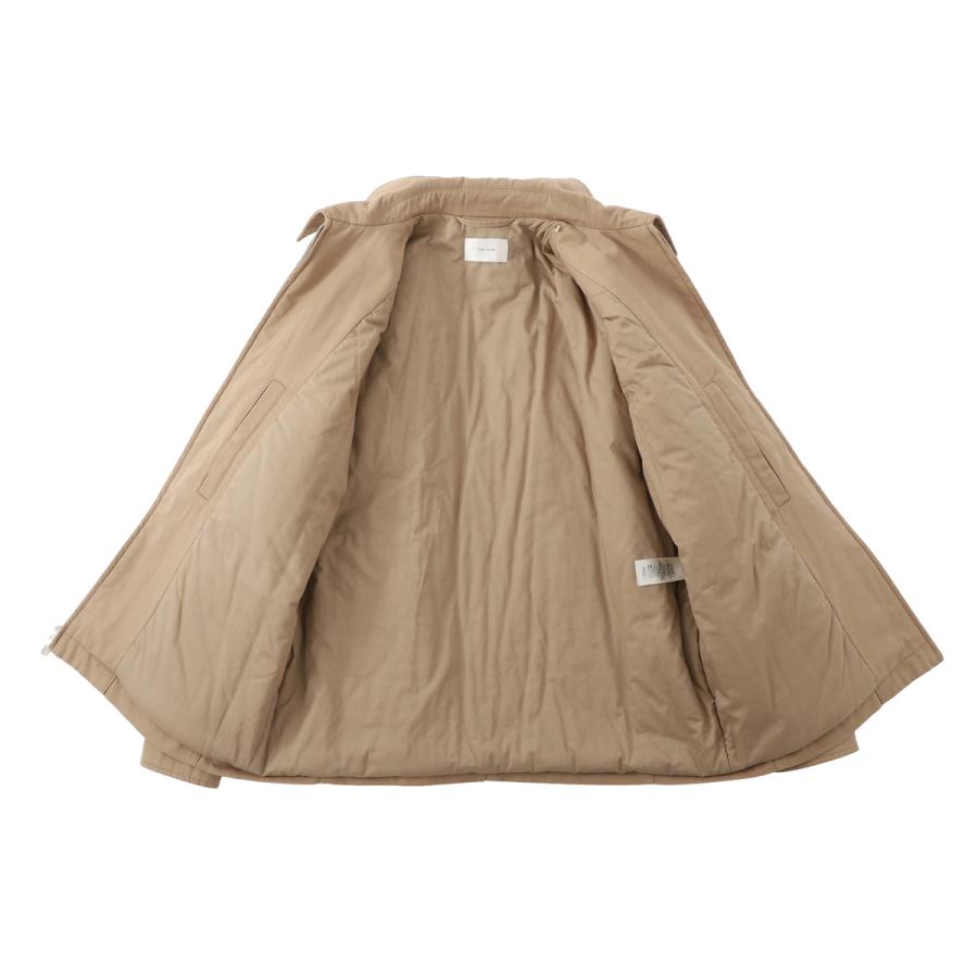 ザ ロウ THE ROW ジップアップ ブルゾン AURELIUS JACKET コットン カシミヤ ジャケット シャツジャケット ベージュ レディース 10154-w3670-sanの画像