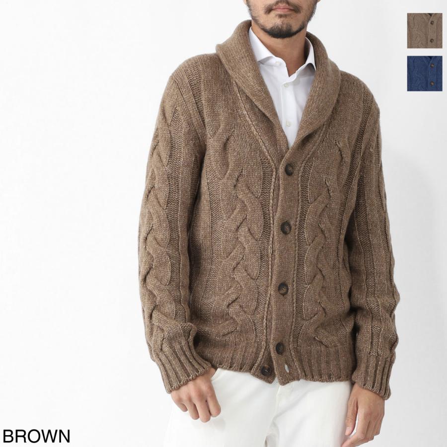 Gran Sasso（グランサッソ） ショールカラーニットカーディガン 大きい