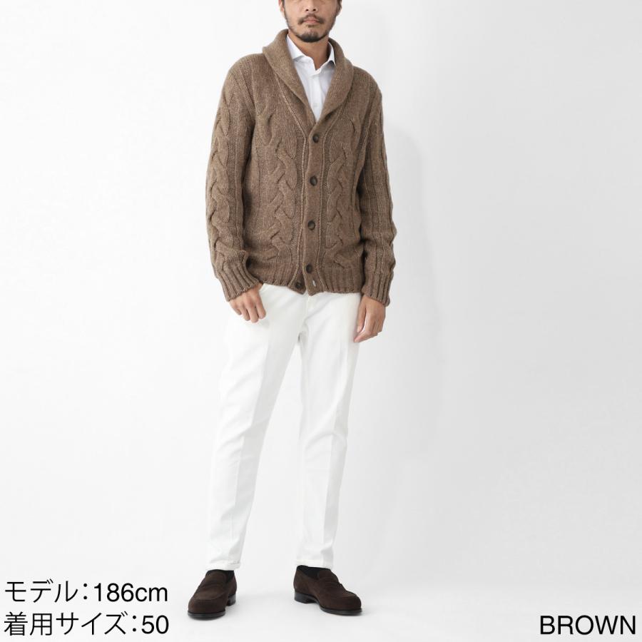 Gran Sasso（グランサッソ） ショールカラーニットカーディガン 大きい